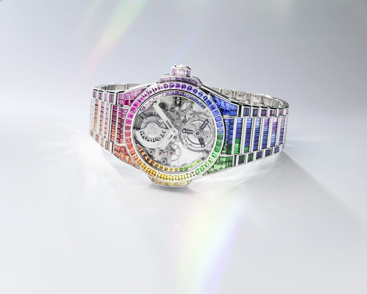 Extra allt från Hublot – stenar, ädelmetall och tourbillon