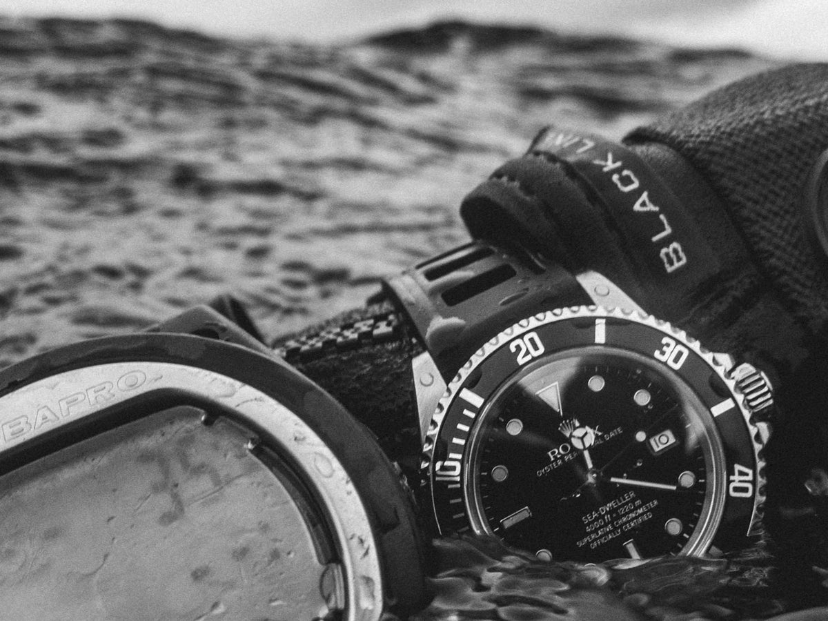 Jungfrudyk med nyservad Rolex Sea-Dweller