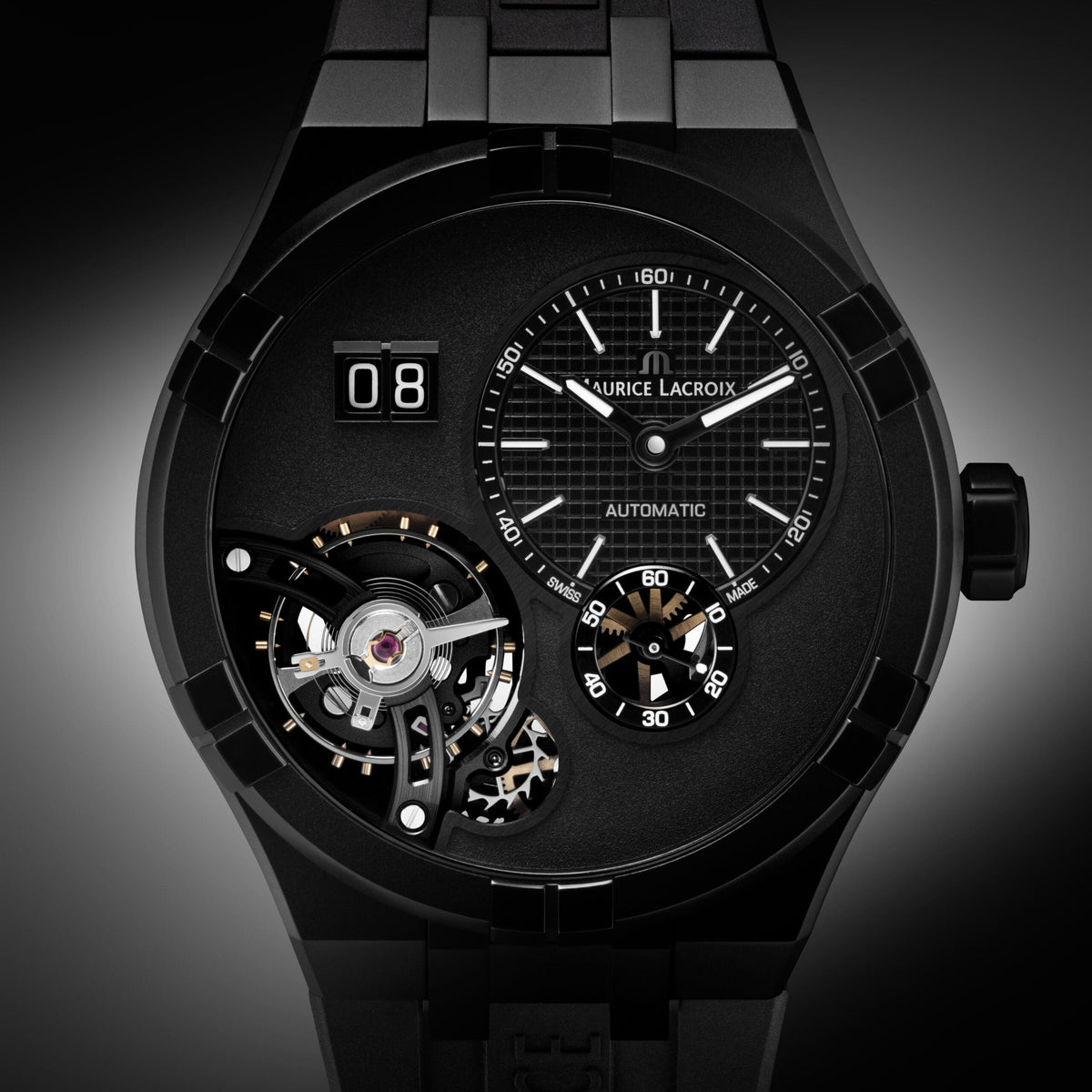 Nya Maurice Lacroix Aikon Master Grand Date Black