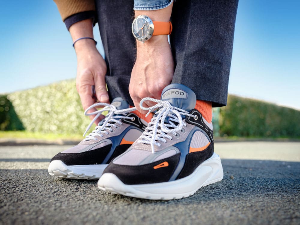 Sneakerpod – Ikepod första klockmärket ut att lansera egna sneakers.
