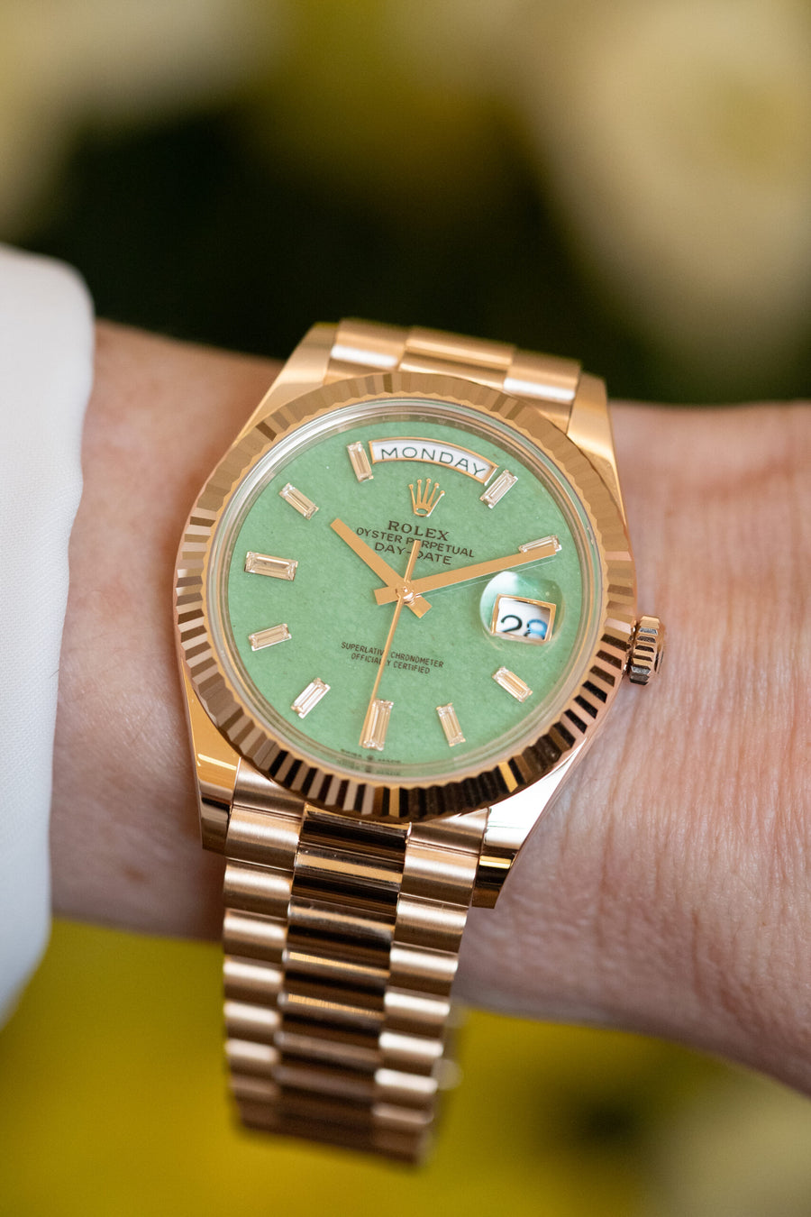 Rolex 228235 JG Day-Date 40. Photo: Mia Litström.