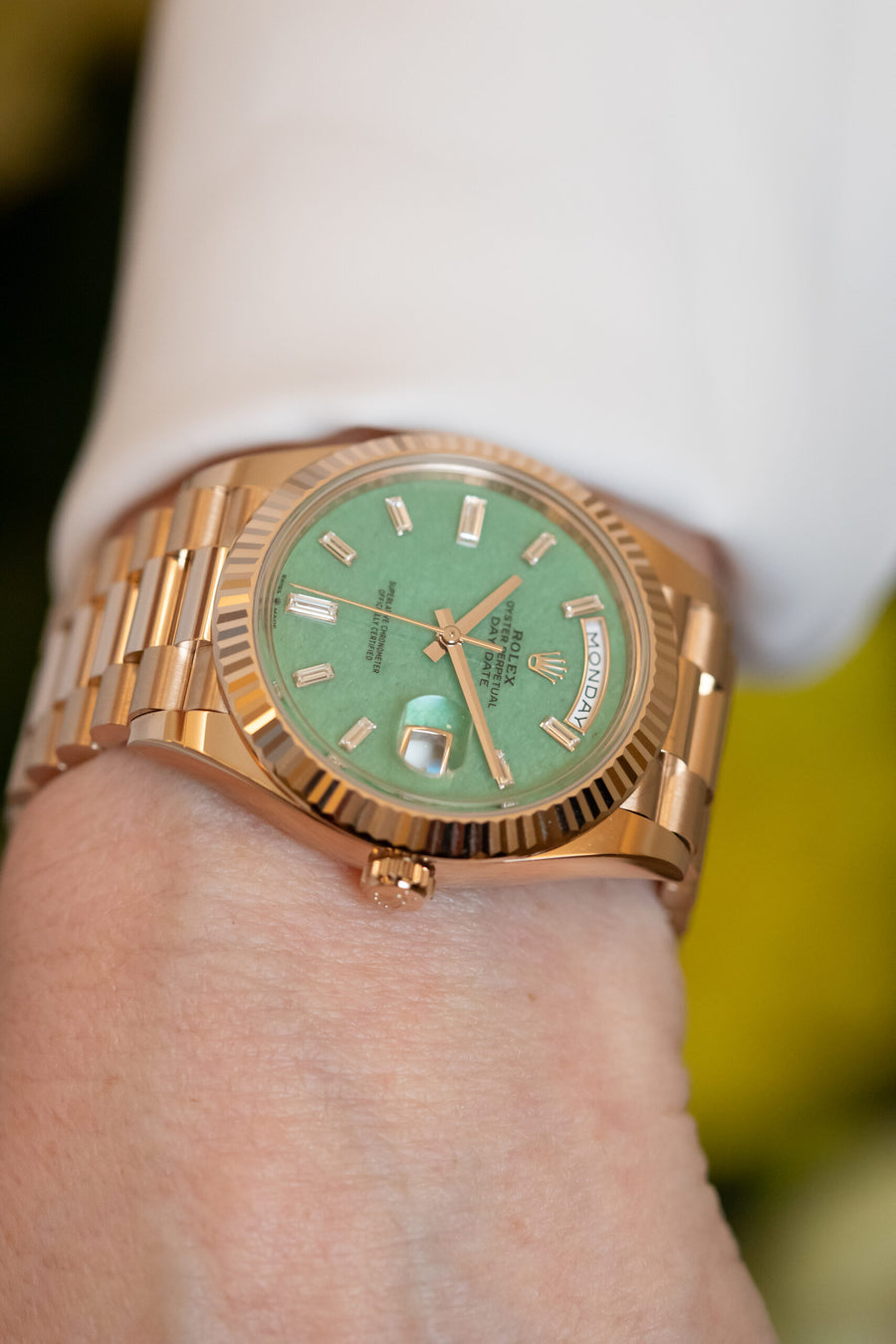 Rolex 228235 JG Day-Date 40. Photo: Mia Litström.