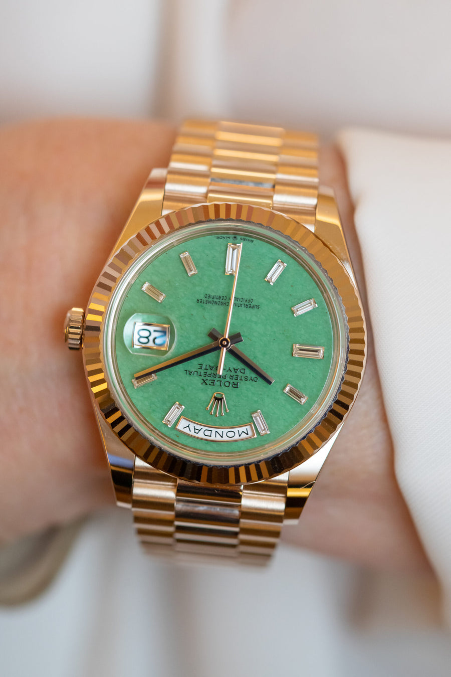 Rolex 228235 JG Day-Date 40. Photo: Mia Litström.