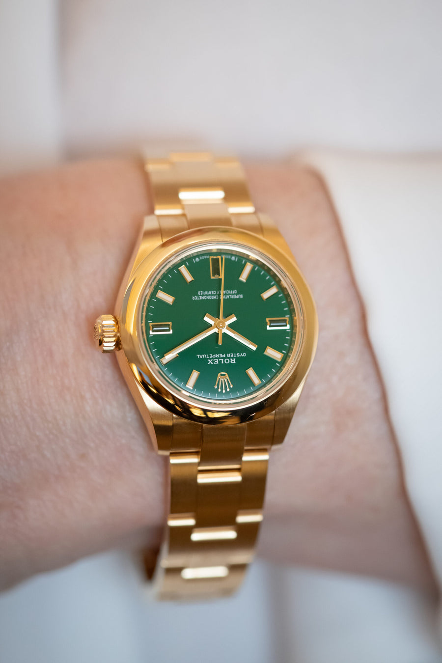 Rolex OP 28 mm 276208. Photo: Mia Litström.