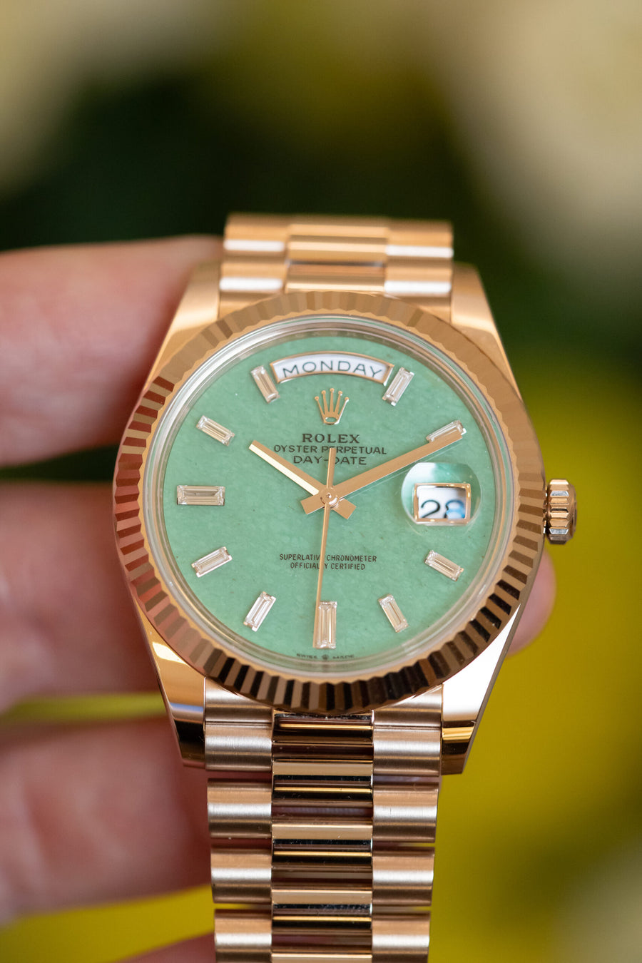 Rolex 228235 JG Day-Date 40. Photo: Mia Litström.