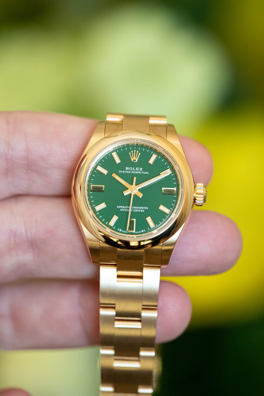 Rolex OP 28 mm 276208. Photo: Mia Litström.