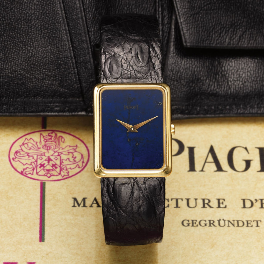 Piaget med urtavla i lapis lazuli (foto Antiquorum)