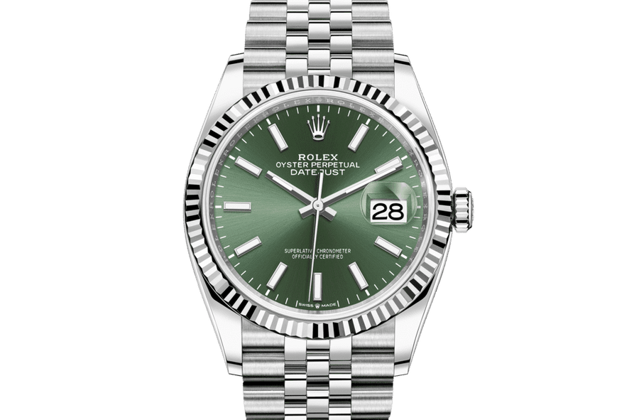Rolex Datejust 36 126234 numera även med grön tavla