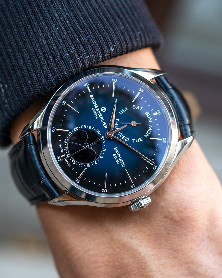Hands-on + Video: Baume & Mercier Clifton Baumatic Day-Date Moon Phase 