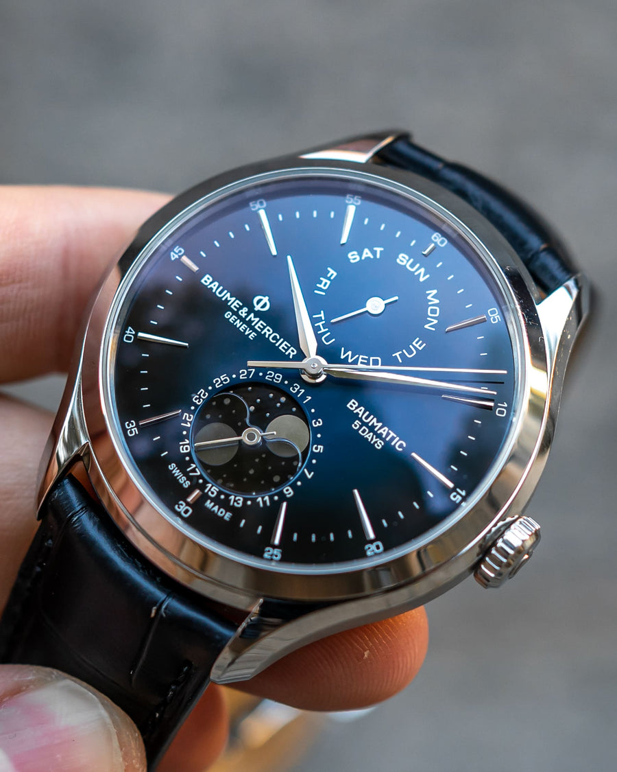 Hands-on + Video: Baume & Mercier Clifton Baumatic Day-Date Moon Phase 