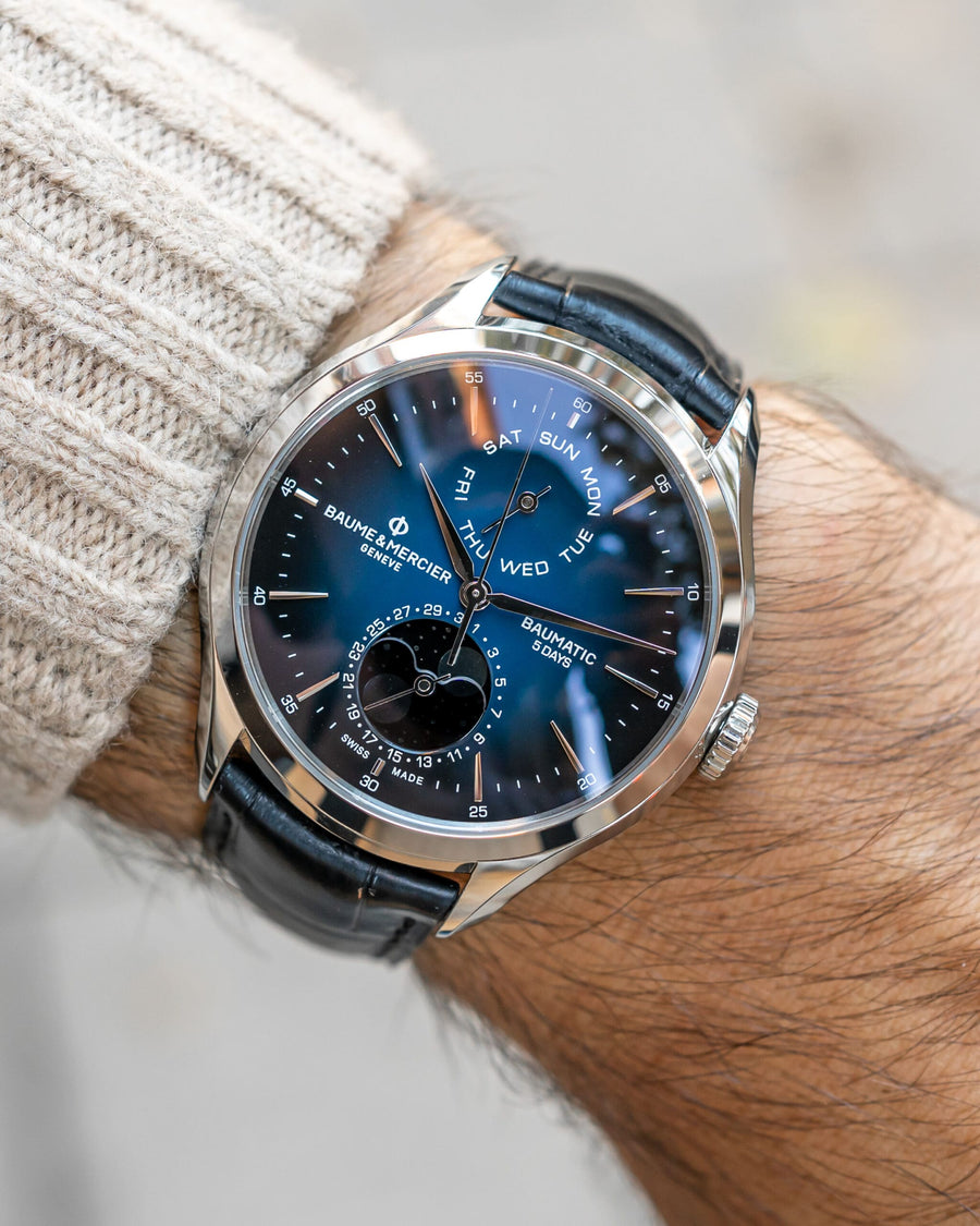 Hands-on + Video: Baume & Mercier Clifton Baumatic Day-Date Moon Phase 