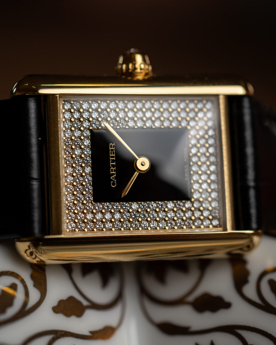 Cartier Tank Louis Small Tuxedo dial from 2024.