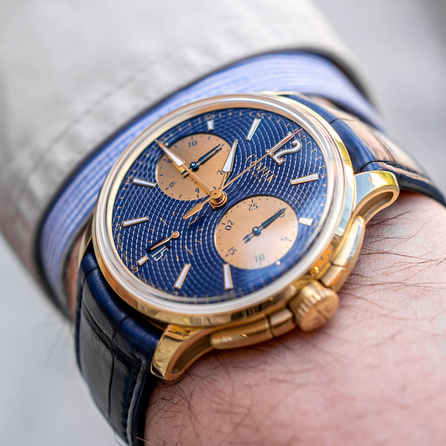 Czapek Faubourg de Cracovie Chronograph Ocean dor yellow gold