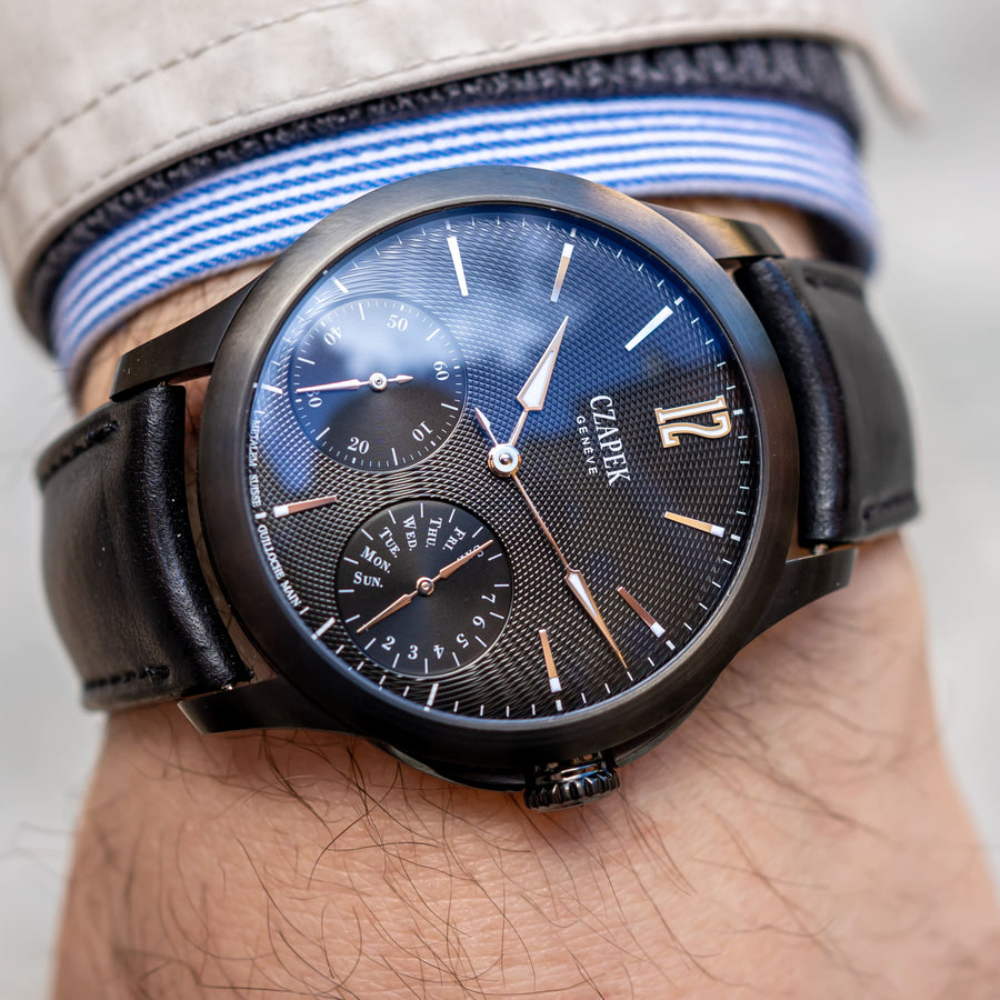 Czapek Quai Des Bergues Guilloche Ricochet Black Prince