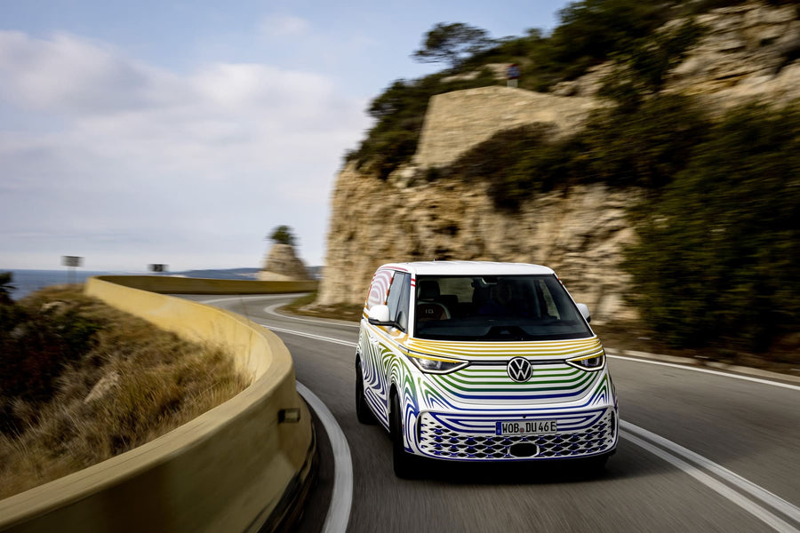 Volkswagen's classic camper van in modern format. The world premiere of the new ID.Buzz is near.