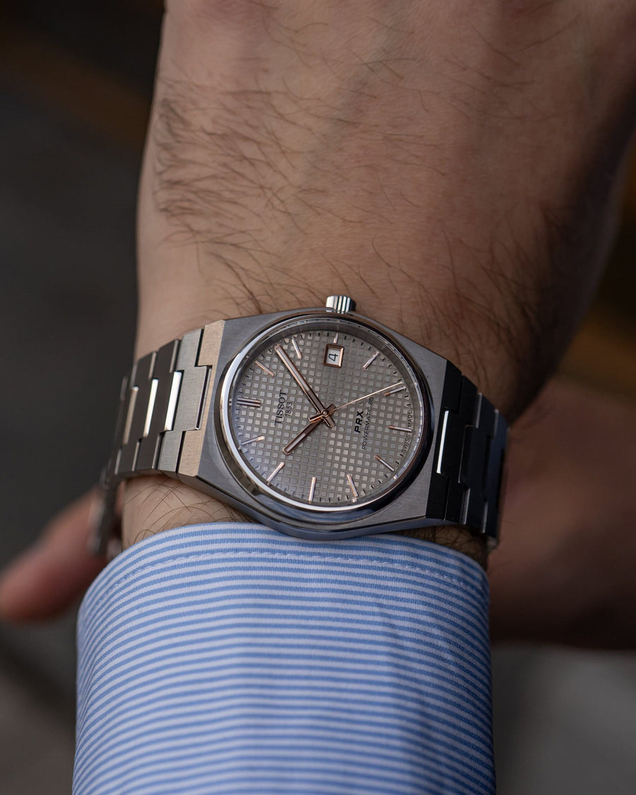 Hands-on: Tissot PRX Powermatic 80 – Nytt liv i 38 mm med titan och Damascus-stål