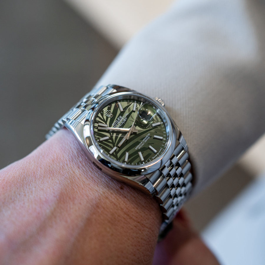 Rolex Datejust 116200 Palm Motif