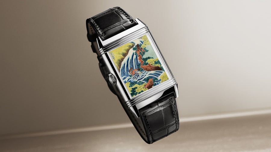 Jaeger-LeCoultre Reverso Tribute Enamel Hokusai — The Waterfall at Yoshino