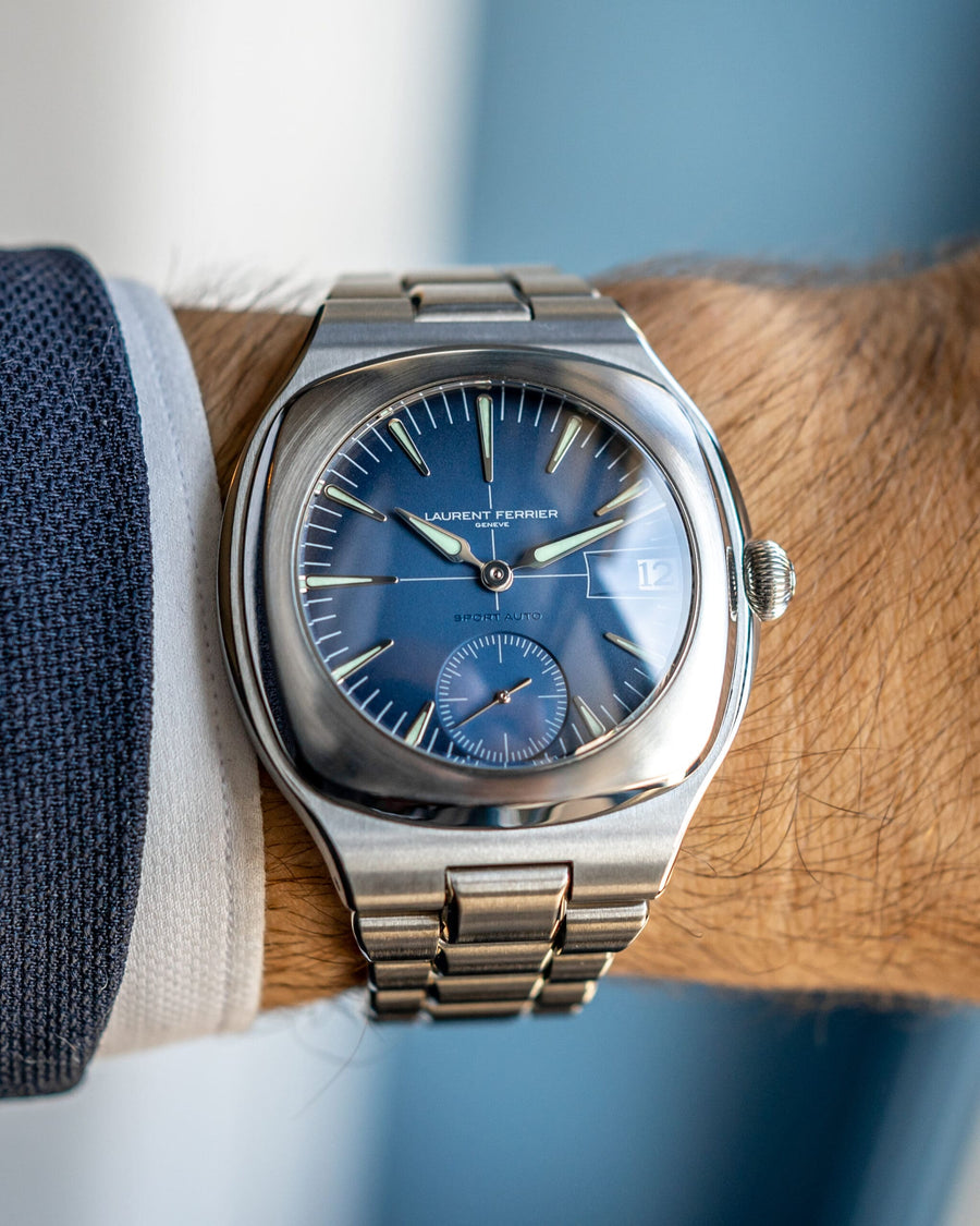 Laurent Ferrier Sport Auto Blue. Photo: Aleksandar Mladenovic / Eqotime