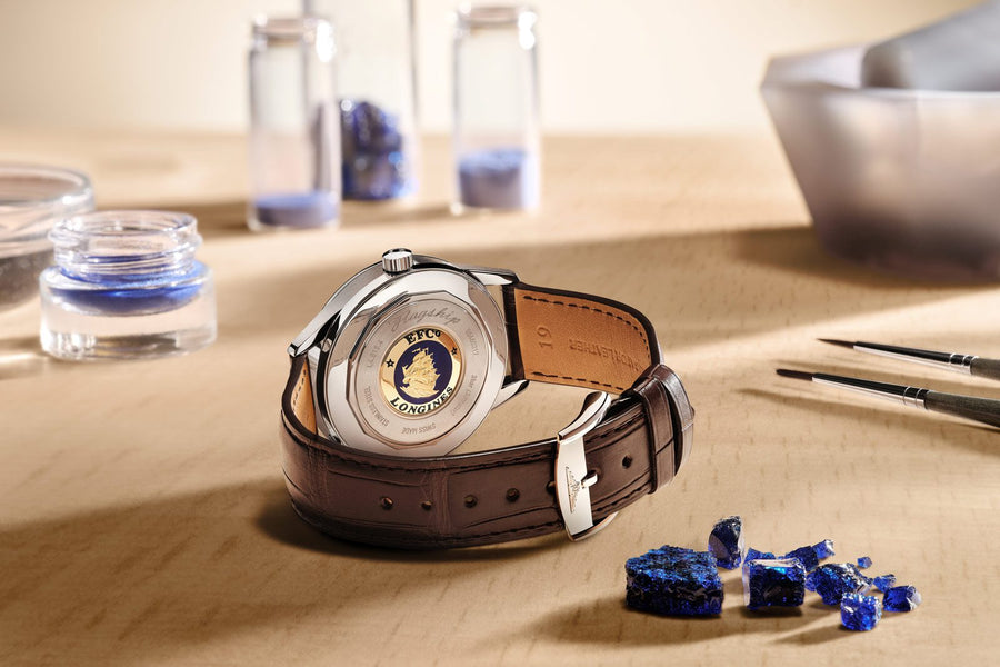 Longines Flagship Heritage Moonphase enamel back