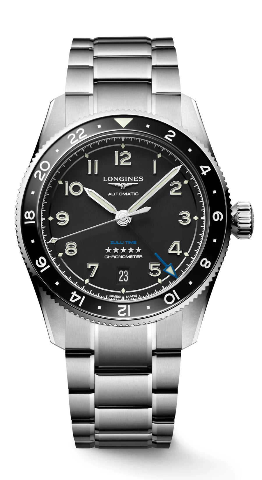 New Longines Spirit Zulu Time in 39mm 