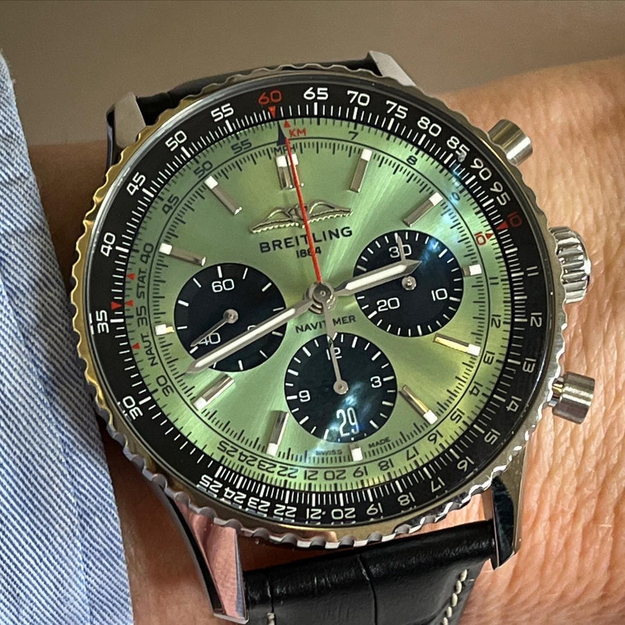 Breitling Navitimer 43 B01 Chronograph Mint Green
