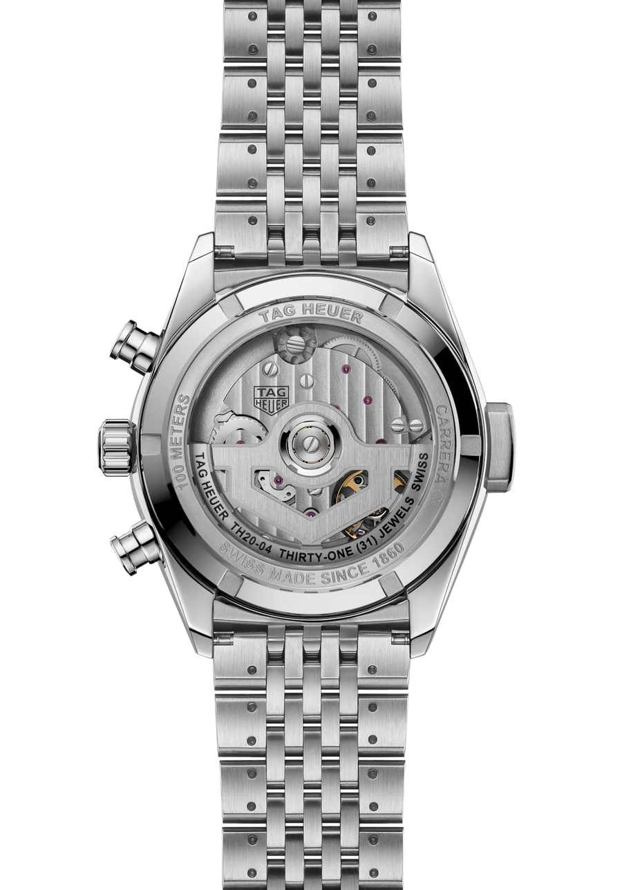 “TAG Heuer Carrera Seafarer 2026 with opaline champagne dial and tide indicator.”