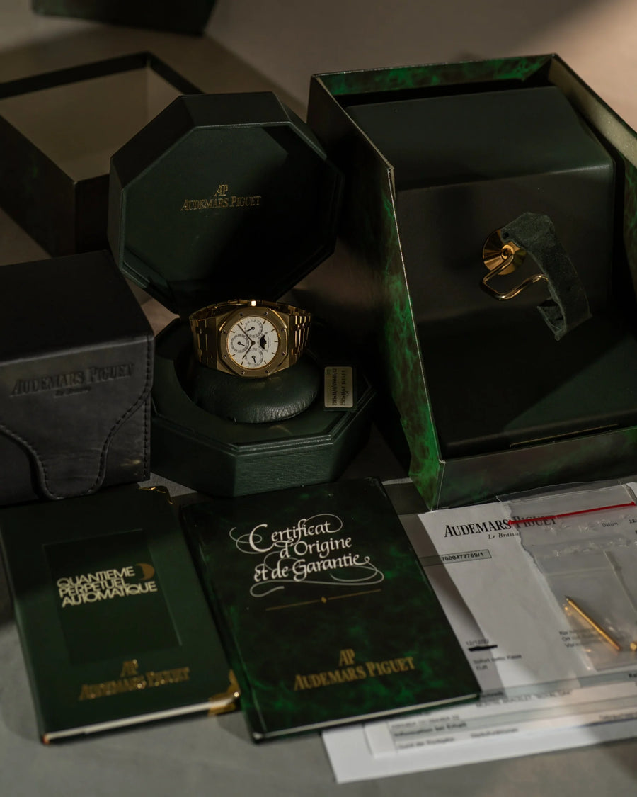 audemars piguet royal oak perpetual calendar 25654ba complete set
