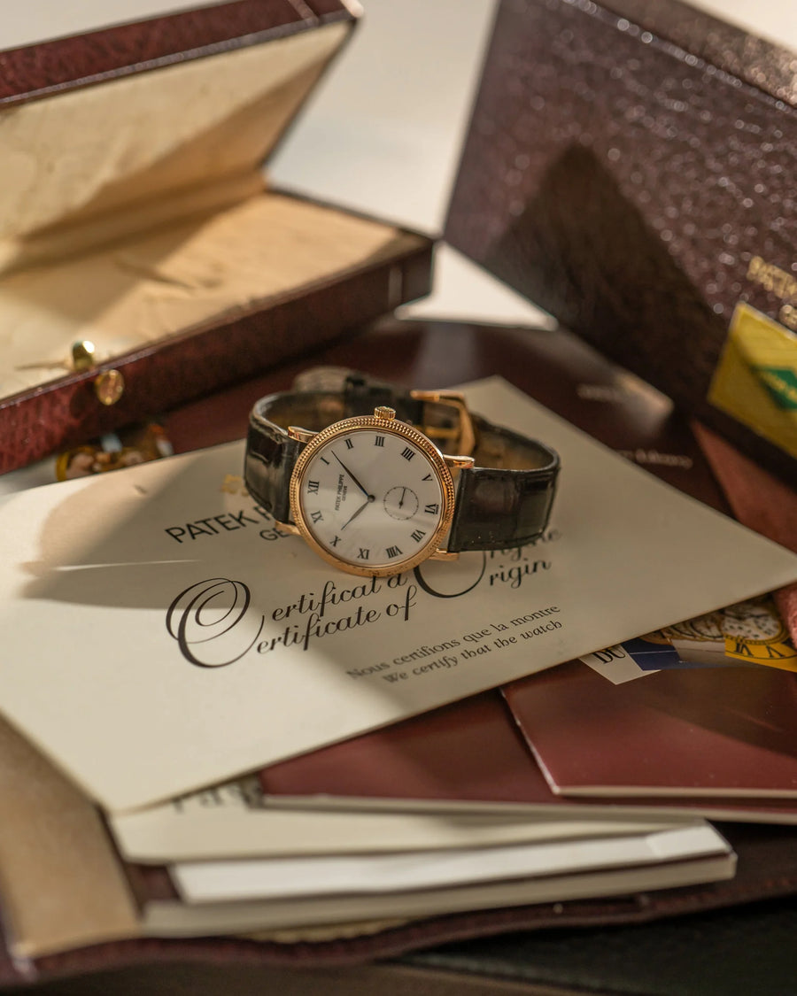 alt="Patek Philippe Calatrava 3919R – full set 2003"