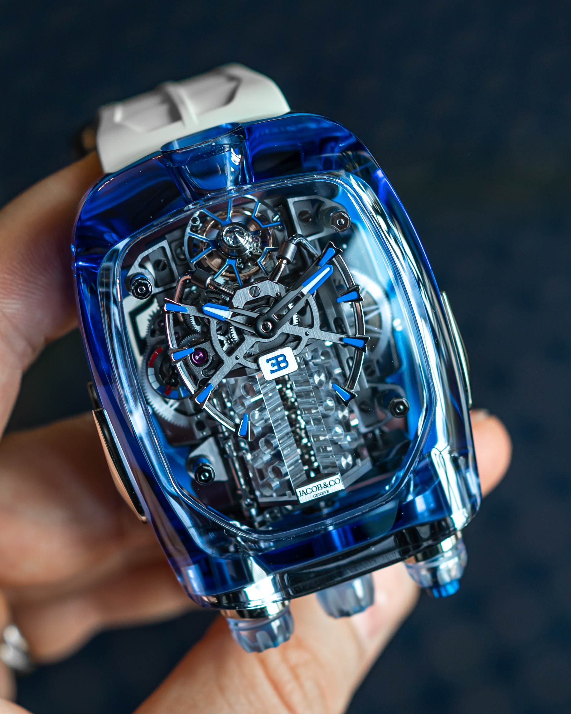 Jacob & Co. Bugatti Chiron Tourbillon Blue Sapphire Crystal