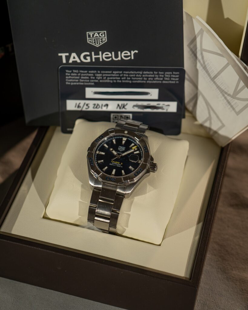 Tag Heuer Aquaracer WAY2012.BA0927 - Calibre 5 - Blue Dial - Full Set