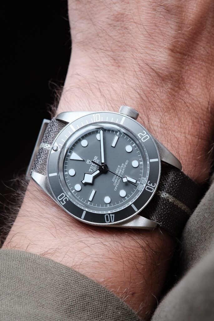 Tudor BB58 Silver watch 925 wrist shot