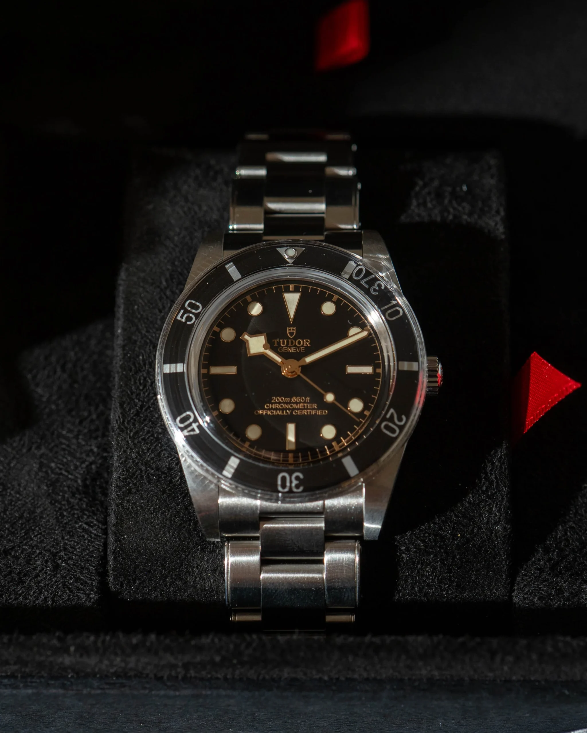 tudor black bay 54 svart tavla 37mm