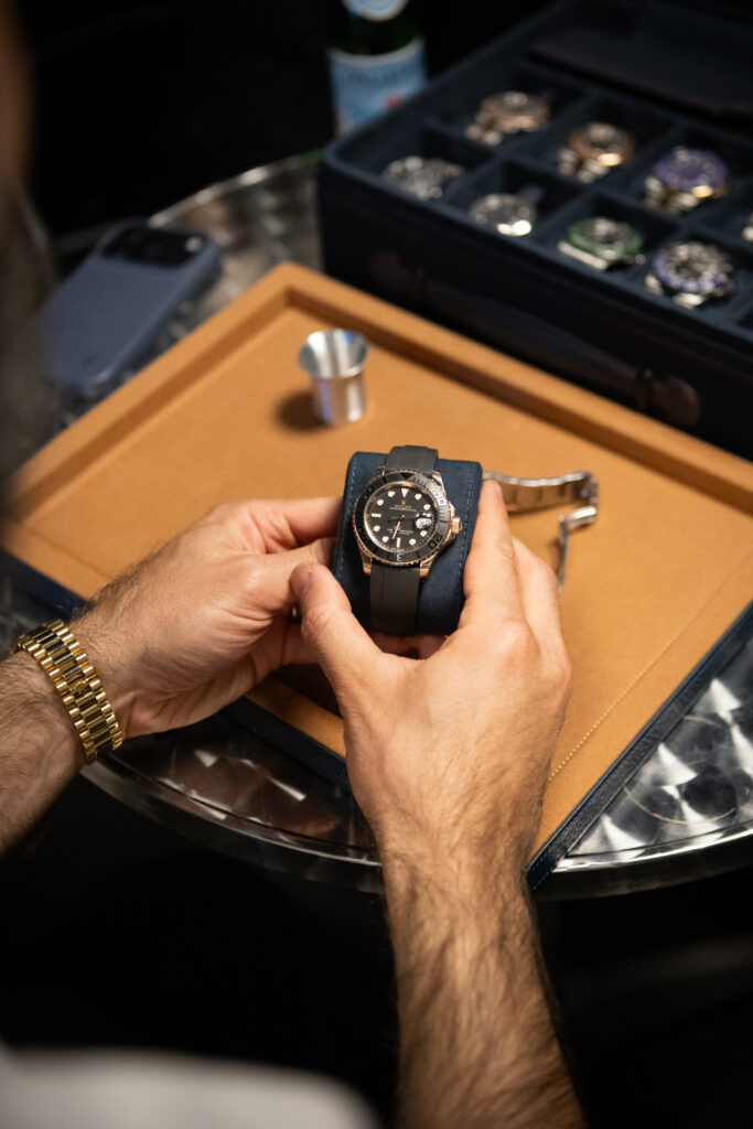 Rolex Yacht-Master 116655 in hand