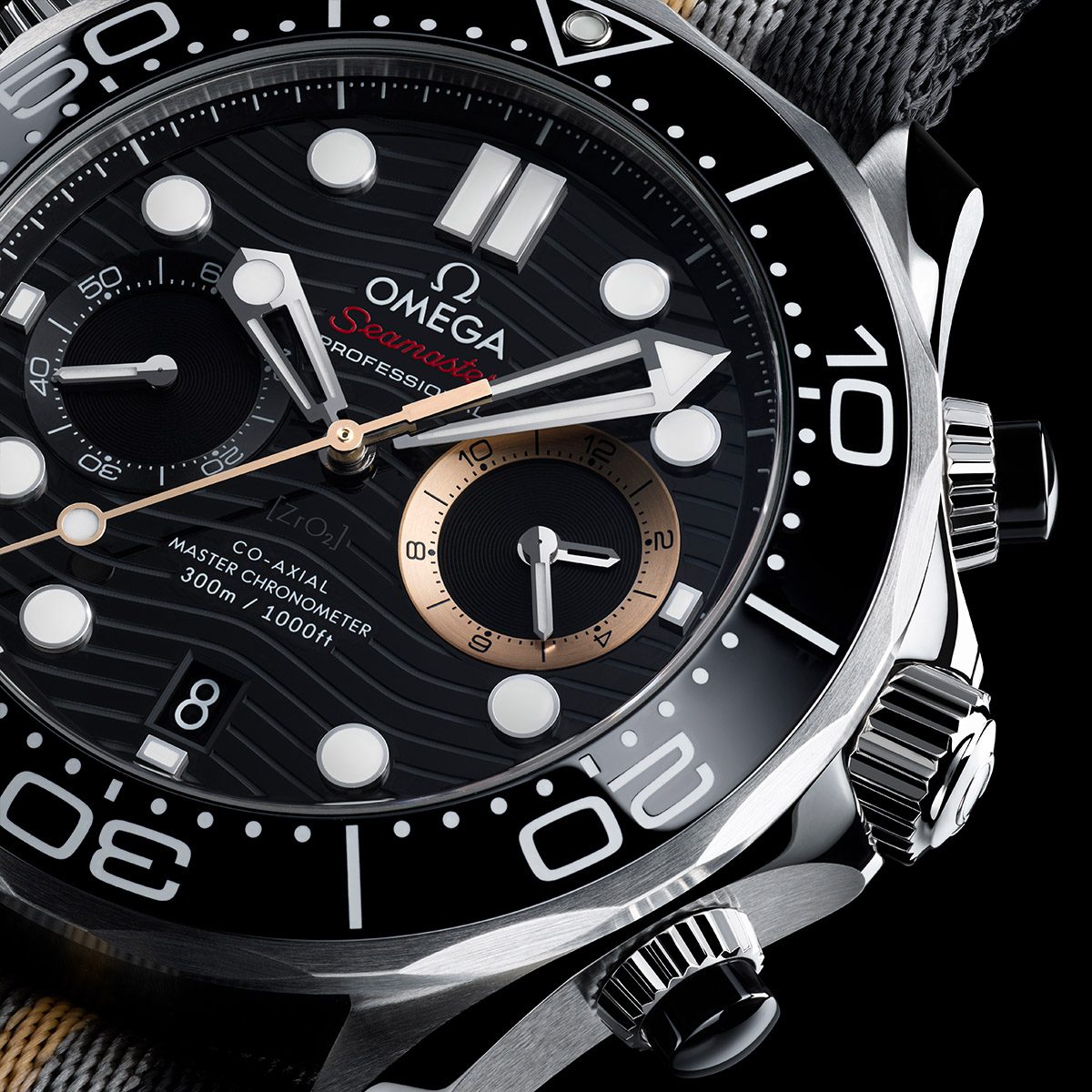 Omega Seamaster Diver 300M Chronograph 007 First Light. Bondklocka.